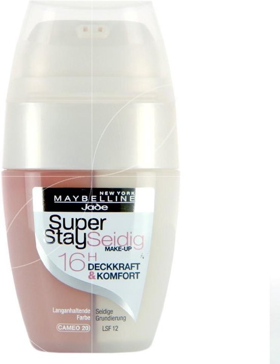 Maybelline Jade Superstay Seidig Make Up Dm Maybelline Foundation - Superstay Seidig - 20 Cameo | bol.com