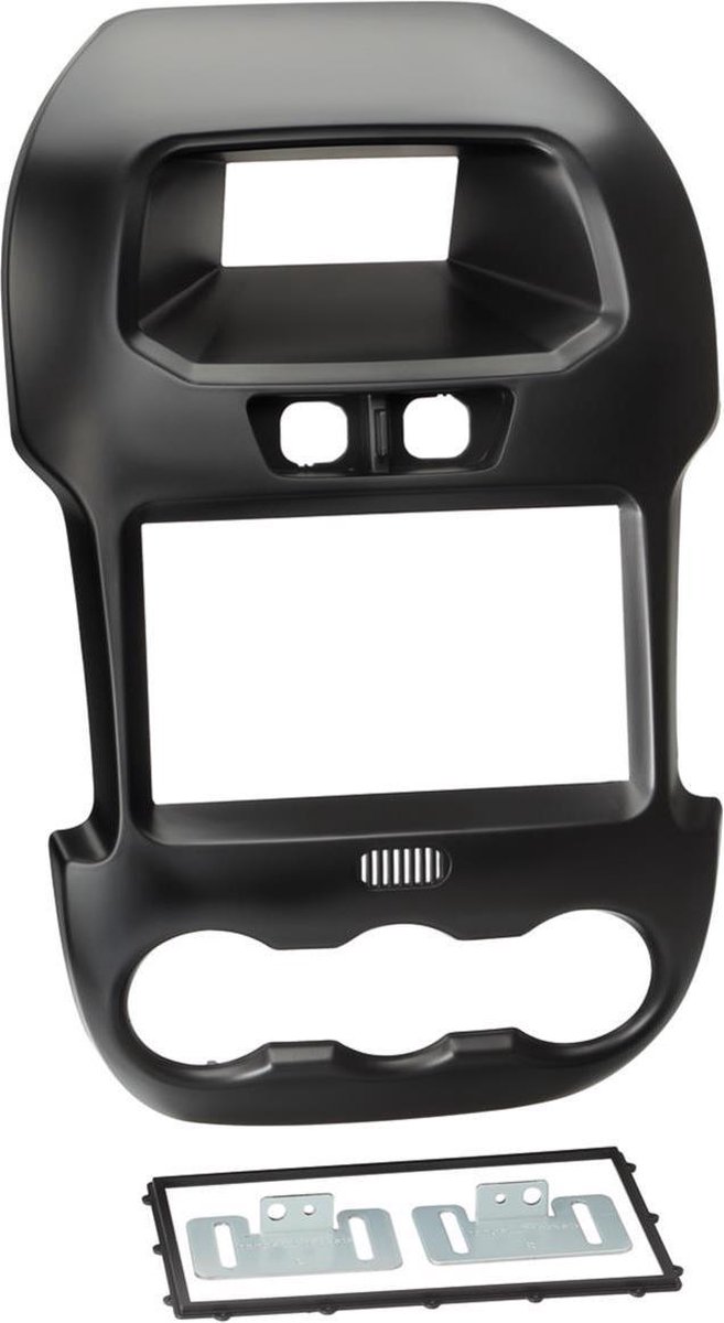 2-DIN Paneel geschikt voor Ford Ranger 2012-2014 Kleur: Zwart Met Display