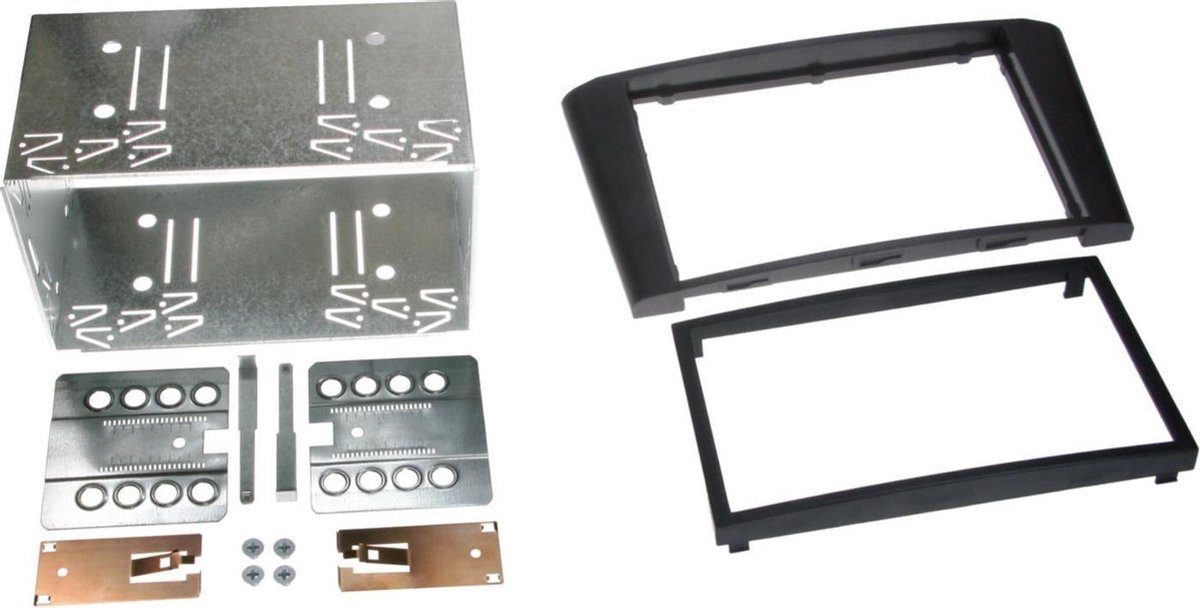 2-DIN Paneel geschikt voor Toyota Avensis 2003-2009 Kleur: Zwart