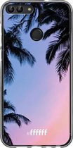 Huawei P Smart (2018) Hoesje Transparant TPU Case - Sunset Palms #ffffff