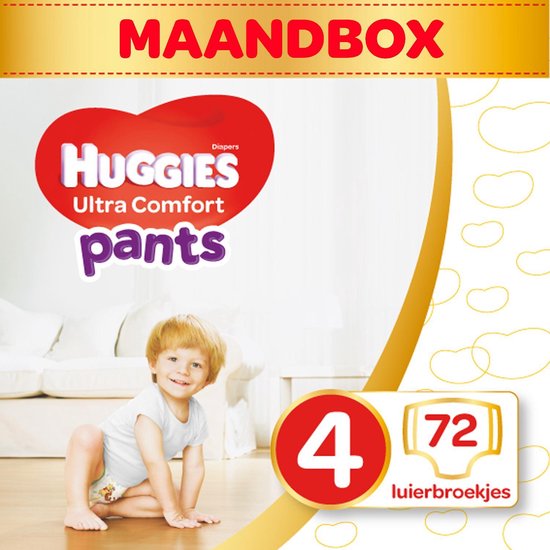 Huggies luierbroekjes - Maat 4 - (9 tot 14 kg) - 72 stuks - Voordeelbox