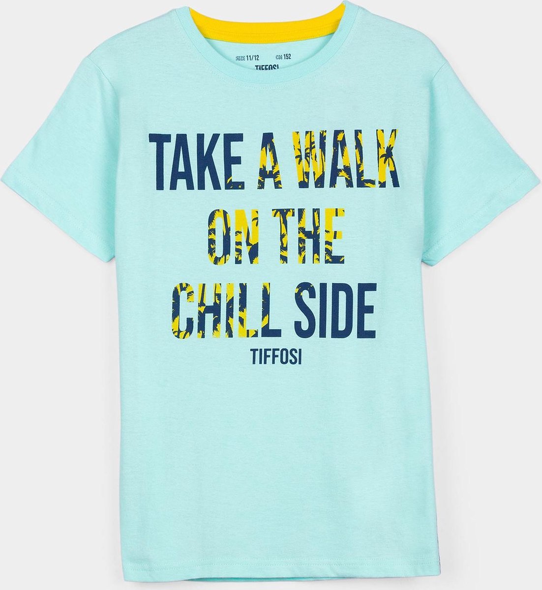 T-Shirt jongens Take a walke on the chill side maat 128