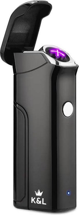 K&L Elektrische Plasma Aansteker - USB oplaadbaar - (Zwart) | bol.com