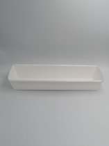 voordeelpak: 20 bakvormen in wit karton 1050ml 257x63x50(h)mm