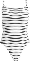 Seafolly Inka Stripe 80's Tank Maillot white Dames Badpak - Maat 36