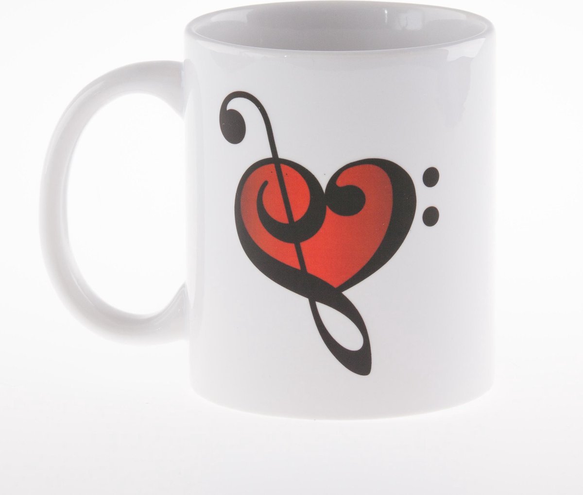 Mok (300 ml) hart van muzieksymbolen