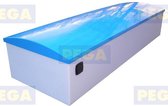 Sailbox Afmeting 400 x 90 x 60 cm HDPE / Bol deksel (290.31)