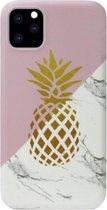 ADEL Kunststof Back Cover Hardcase Hoesje Geschikt voor iPhone 11 Pro Max - Ananas