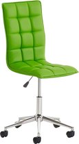 Bureaustoel - Stoel - Design - In hoogte verstelbaar - Kunstleer - Groen - 57x57x106 cm