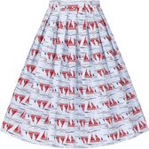 Dancing Days Rok -XS- SAIL AWAY PLEAT Blauw