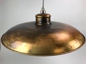 - hanging lamp | blue/gold | iron | 60x60x20cm - ijzer - 60x60x20