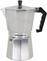 Ervaren persoon Waarnemen Hijgend Italiaanse Koffiepot Quttin | Aluminium | 6 kops | percolator | Voor  Inductie | bol.com
