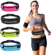Running bag - Heuptasje sport – running belt – hardloop heuptas - verstelbare buideltas - Neon geel