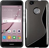 Huawei Nova smartphone hoesje siliconen tpu case s-line zwart