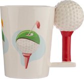 Golfers opgelet Voor de golfliefhebber een keramieken mok met Golfbal op Tee handvat