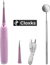 Cloxks – Elektrische tandsteen verwijderaar – Tandsteen – extra opzetstukje & Gratis spiegeltje – Tandsteenhaakje – Tandsteenverwijderaar - Tandplak verwijderaar – Tandartshaakje – Tanden flo