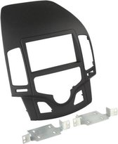 2-DIN paneel Hyundai I30 2007> Rubbertouch zwart