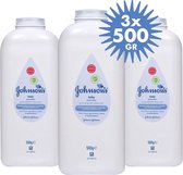 Johnsons Baby Powder - Talkpoeder - 3 x 500 gr Voordeelverpakking