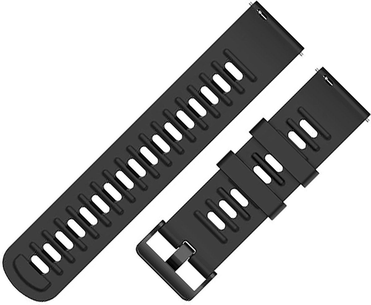 Horlogeband van Siliconen voor Samsung Gear / Gear S3 / Gear S4 | 22 mm | Horloge Band - Horlogebandjes | Zwart