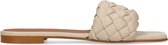 Sacha - Dames - Beige slippers met gevlochten band - Maat 40