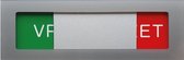 schuifbord VRIJ BEZET, vrij bezet deurbordje, type GM242 15x4cm, achterzijde voorzien van zelfklevende tape