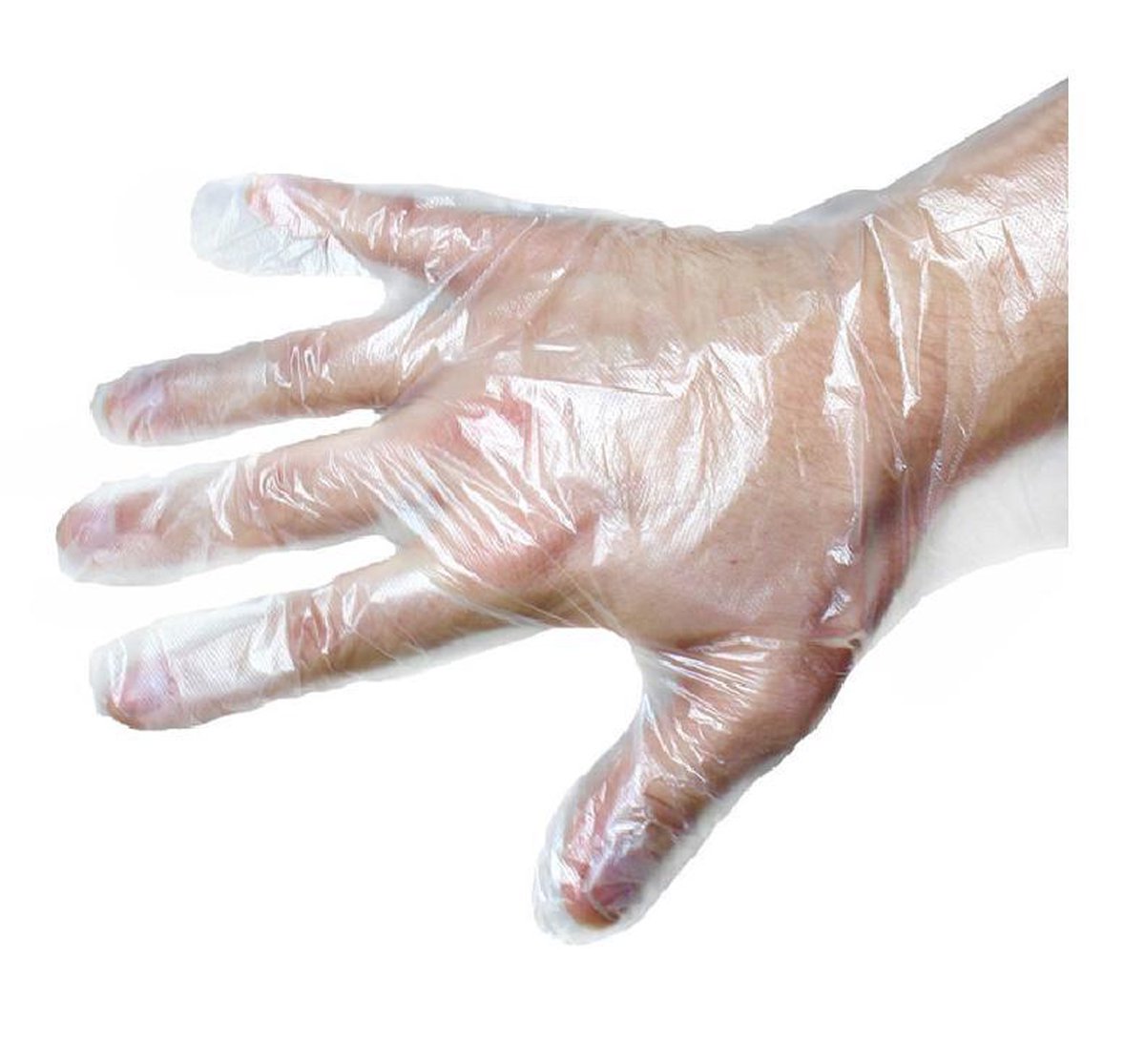 Transparante Plastic Wegwerp Handschoenen -  maat L - 200 Stuks - Merkloos