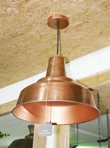 SENSE Hanglamp Calcutta - Industriele metalen lamp - Eettafellmap - Woonkamer - Slaapkamer - Serrelamp - 40X40X32CM