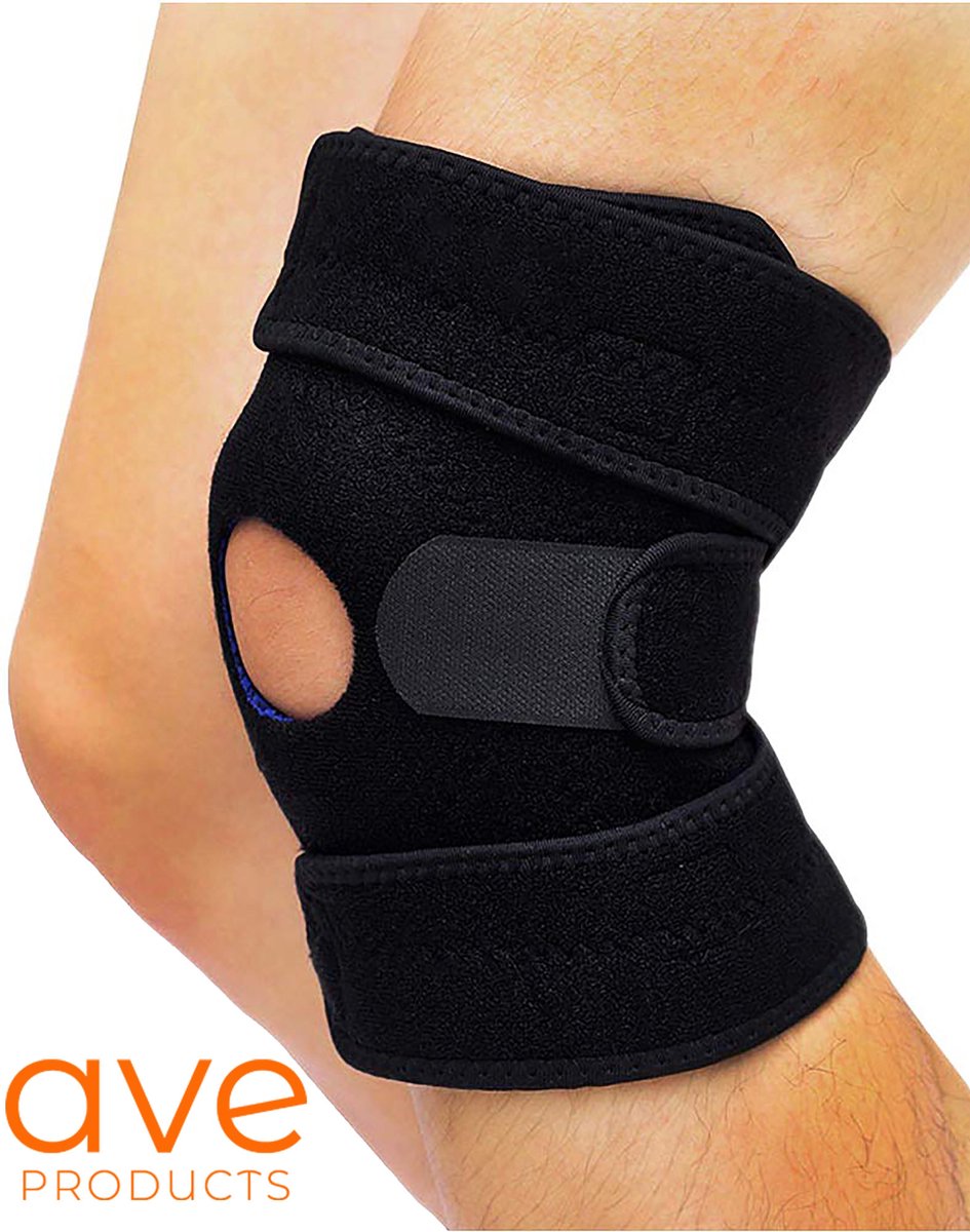 AVE® Patella Kniebrace - Elastisch Verstelbaar Kniebandage - Versteviging Knie Brace