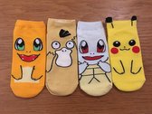 Pokemon Multipack Unisex Enkelsokken - Set van 4 paar - Maat 36-41