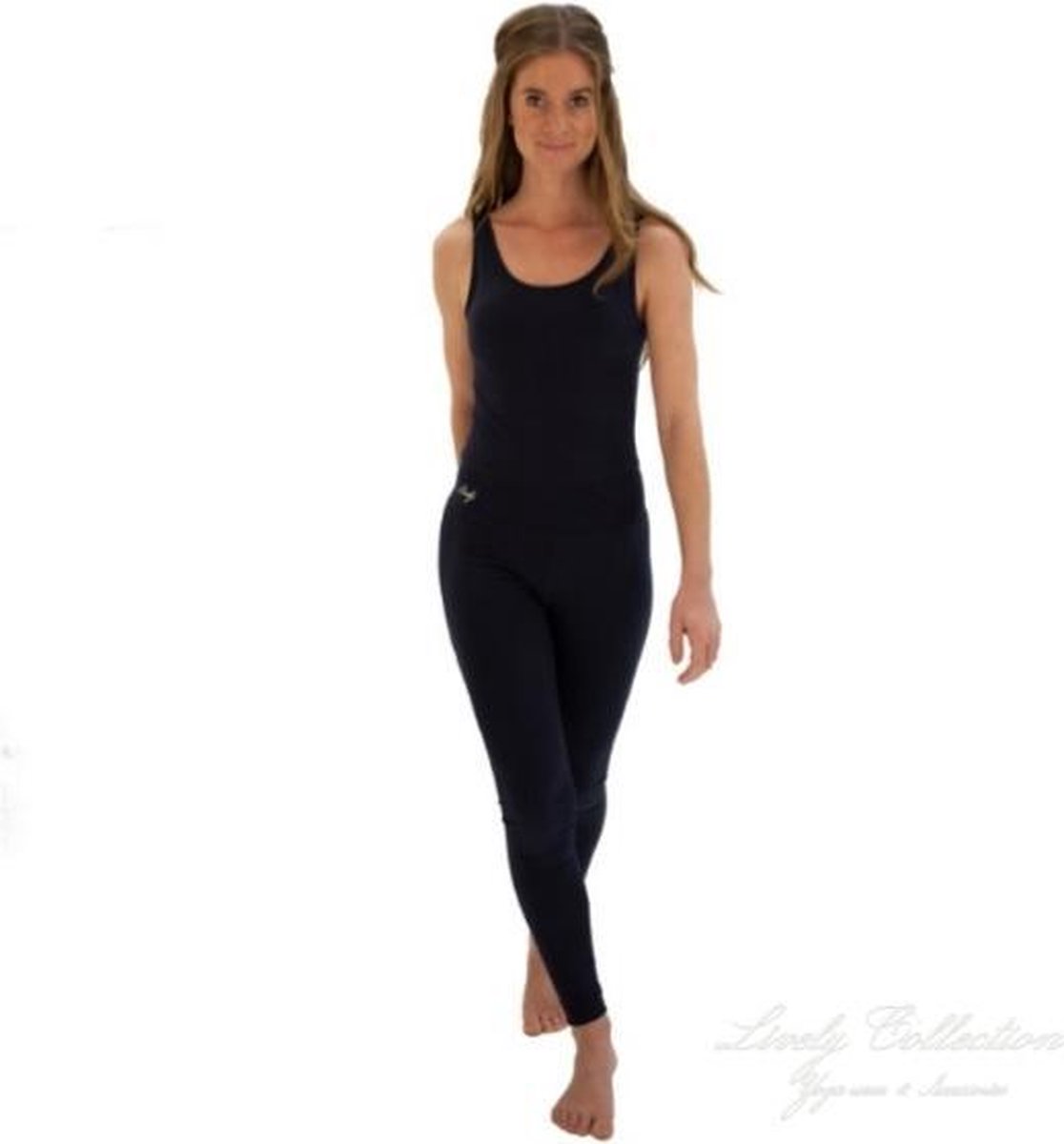 Jumpsuit-Yoga Legging-Sport legging-dames jumpsuit-Navy Blue-Small