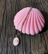 Schelpen ketting - Damesketting - Schelp - Ketting - Goud - Roze - Moederdagcadeau - Stylefever