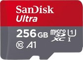 SanDisk micro sd kaart 256GB met adapter