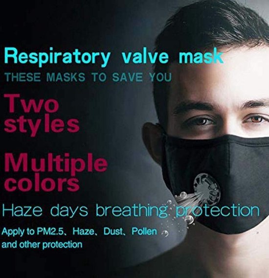 Uitwasbare mondmasker mondkapje Katoen Blauw| trein | ov - ZT Accessoires