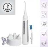 Multifunctionele elektrische waterflosser- 2 in 1 tandenborstel en waterflosser- inclusief 1 opzet stukje- waterbestendig- inclusief oplaadstation-USB oplaadbaar-flosapparaat met 3 standen- e