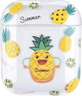 AirPods Case "Summer Ananas" - Airpods hoesje - Airpods case - Beschermhoes voor AirPods 1/2