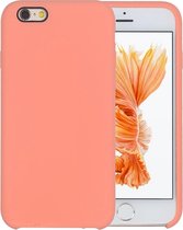 Pure Color Liquid Silicone + PC Beschermende Cover Case voor iPhone 6 & 6s (Licht Oranje)