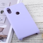 Effen kleur Vloeibare siliconen valbestendige beschermhoes voor Xiaomi Mi Mix 2S (lichtpaars)