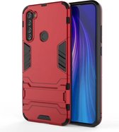 Let op type!! Voor Xiaomi Redmi Note 8T schokbestendige PC + TPU geval met houder (zwart)