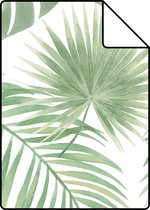 Proefstaal ESTAhome behang tropische bladeren mintgroen - 139012 - 26,5 x 21 cm
