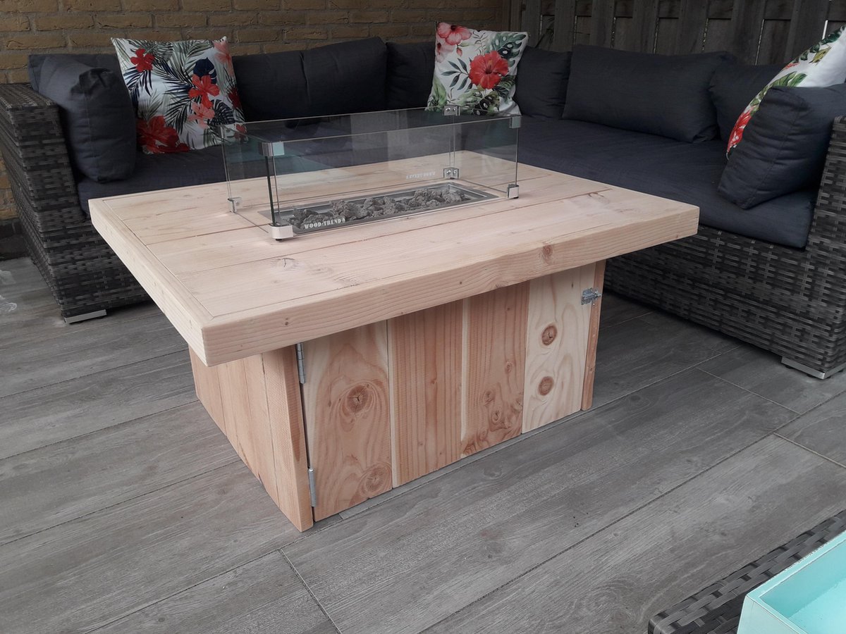Vuurtafel Tree Terrasverwarmer Douglas hout 80x100x50cm – foto 7