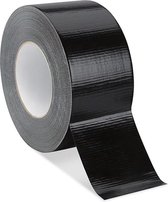 Duct-Tape. Duk-tape. Ductape. Americano. Plakband zwart 50 meter x 50mm. WVSA