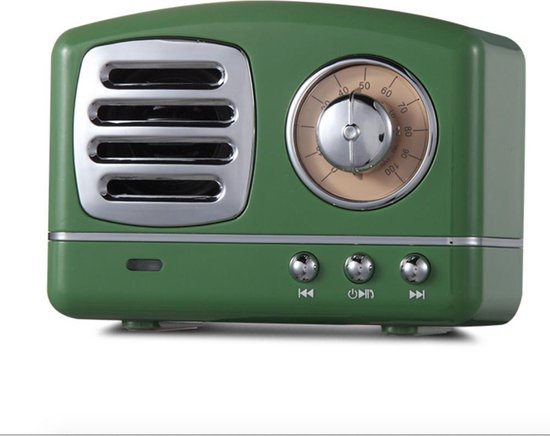 Groene Stereo Elegante Vintage FM-radio retro draadloze | bol.com