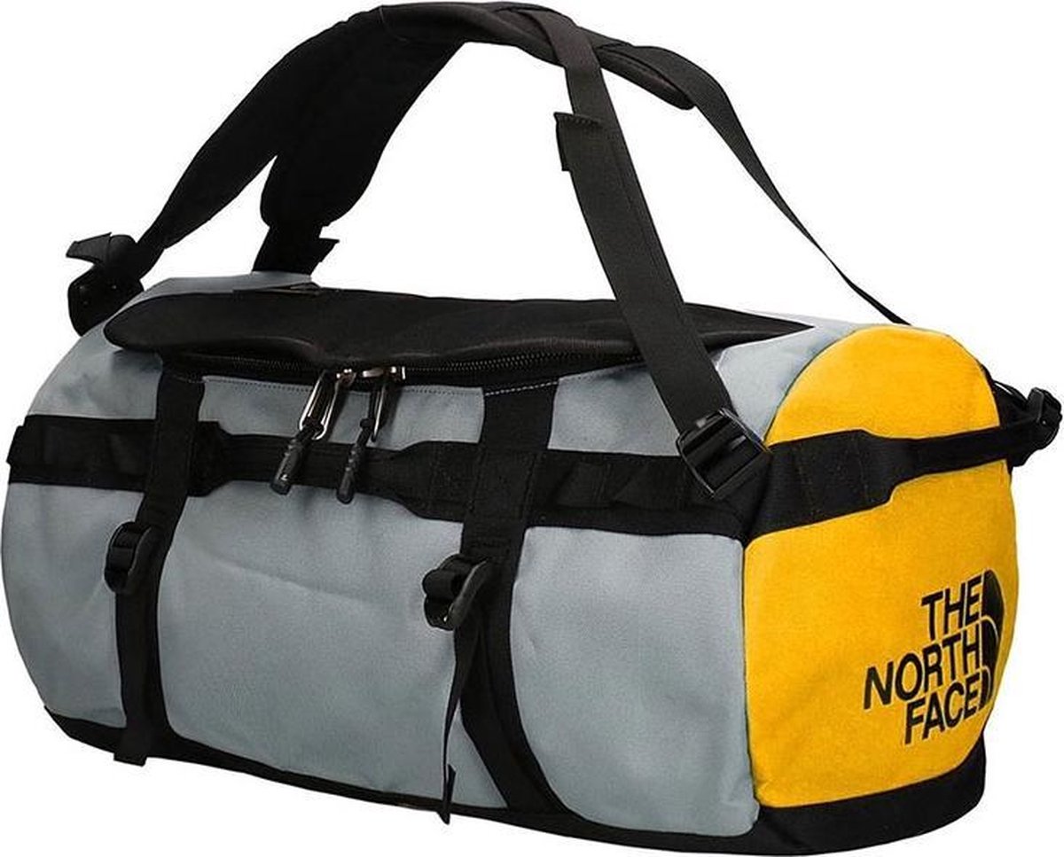 The North Face Gilman Duffel Reistas 50 liter - Black/Mid Grey/Yellow |  bol.com