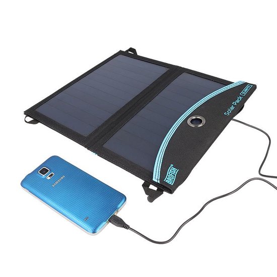 Rosaking 60W Chargeur Solaire, Outdoor USB C A DC Solaire Pliable pour Jardin, Balcon, Camping,pour Générateur Portable, Pêche,Smartphone, GoPro,Ordinateurs Portables