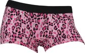 Funderwear dames boxershorts luipaard 2-pack - L/XL - Roze