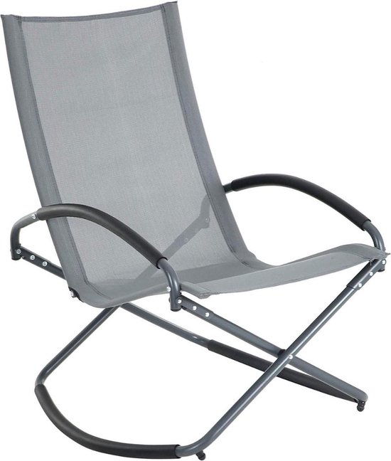 Schommelstoel voor de Tuin of Camping - Kantelbare chaise longue stoel,  ligstoel met... | bol.com