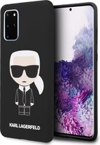 Zwart hoesje van Karl Lagerfeld - Backcover - Samsung Galaxy S20 Plus - KLHCS67SLFKBK