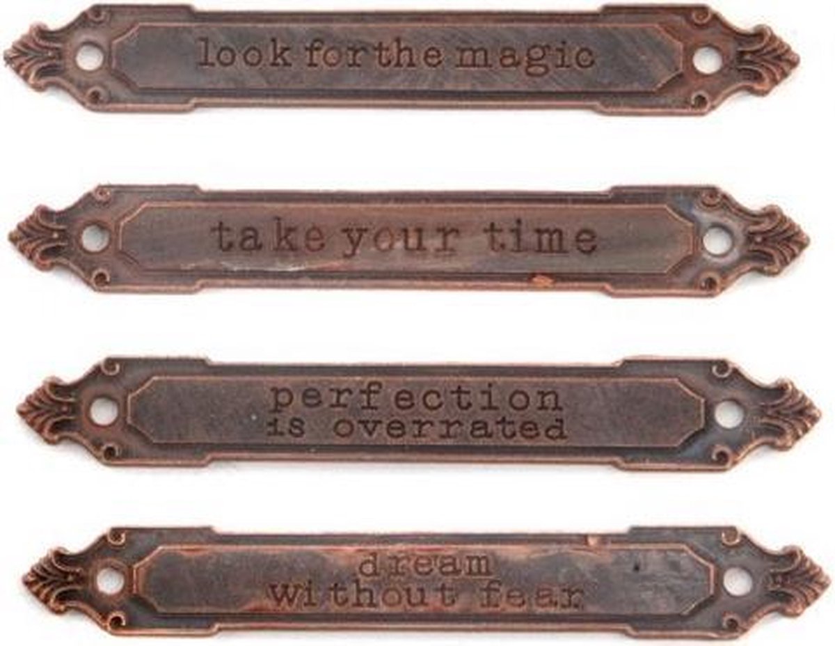 Prima Marketing • Mechanicals set rusty labels