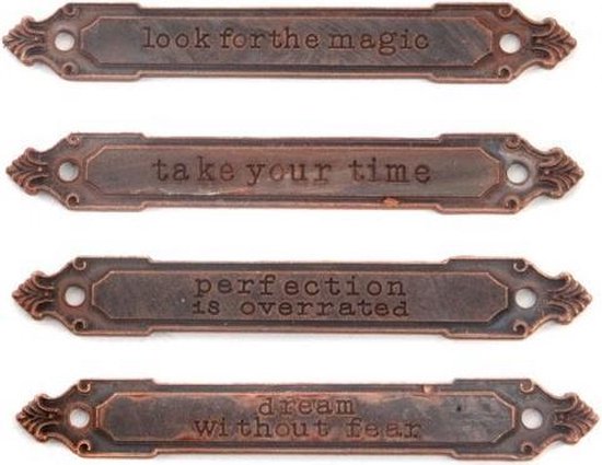 onkruid Guinness Diakritisch Prima Marketing • Mechanicals set rusty labels | bol.com