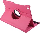 360 degree Draaibare   Tablethoes Samsung Galaxy Tab S5e 10.5 inch SMT720 - Fuchsia - Donker roze  - Met 2 kijkstanden -  Vegan Leder (T720)